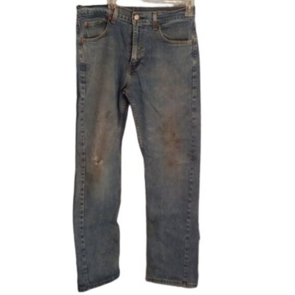 Levi Strauss & Co. Other - Levis 505 Original Fit W32 L30 Mens Jeans Distressed Blue Denim
